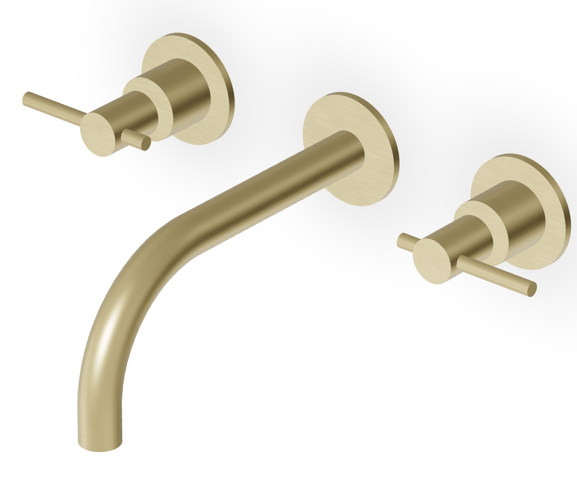 Zucchetti Helm grifo para lavabo empotrado oro ZHL760.XP31