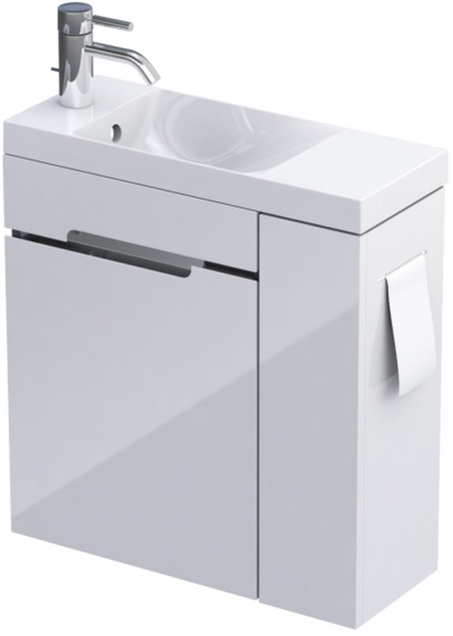 Oristo Silver Uni lavabo con mueble 55 cm blanco OR33-ZD2D-55-1-P