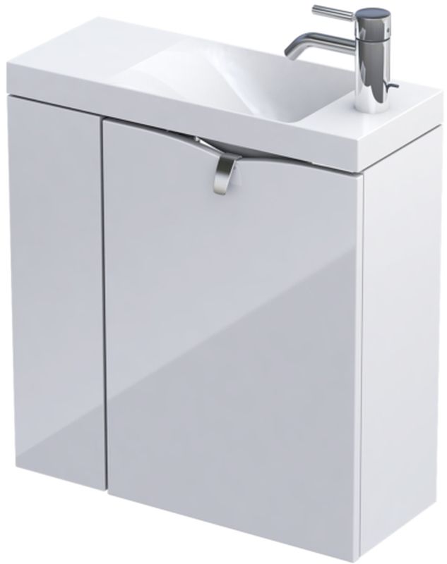 Oristo Siena lavabo con mueble 55 cm blanco OR45-ZD2D-55-1-L