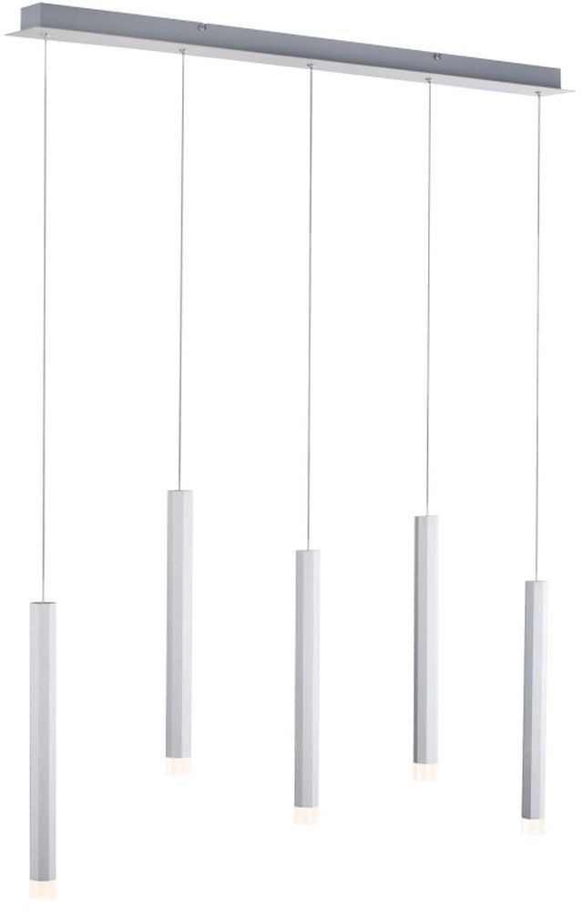 Just Light Bruno lámpara colgante 5x4.8 W blanco-aluminio 15205-95