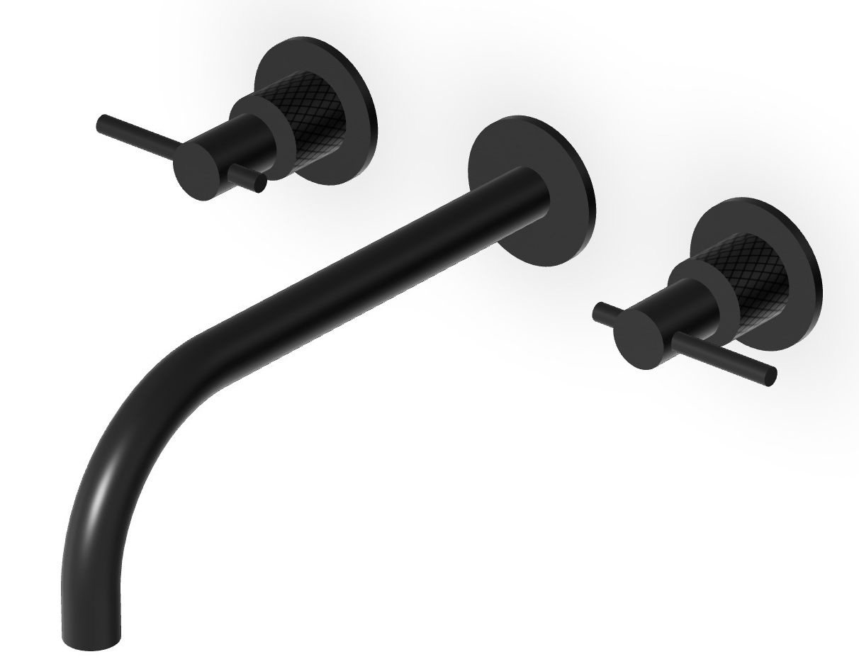 Zucchetti Helm grifo para lavabo empotrado negro ZHL761.XP81G3