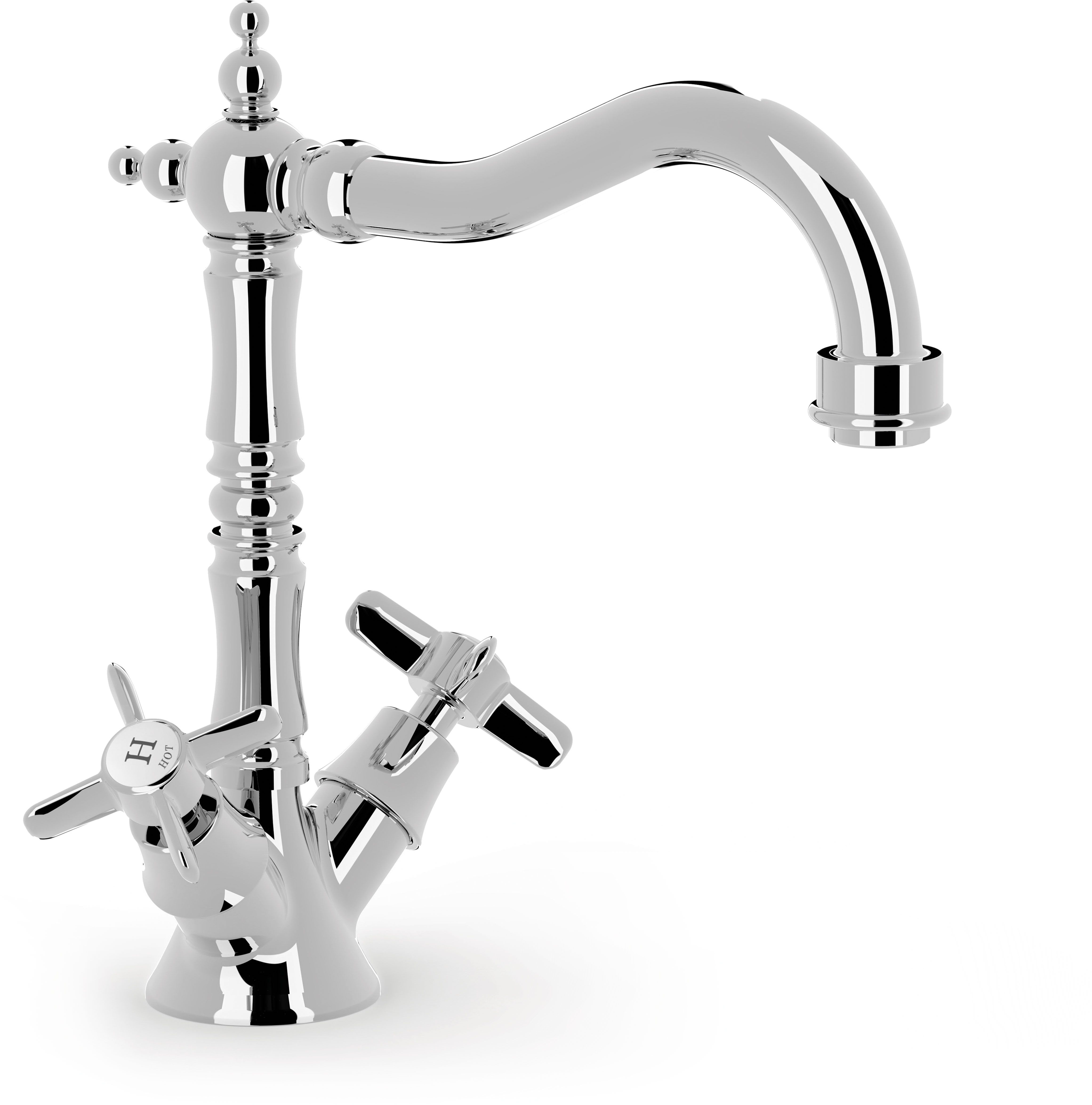 Tres Clasic-Tres grifo para lavabo de pie cromo 24210801