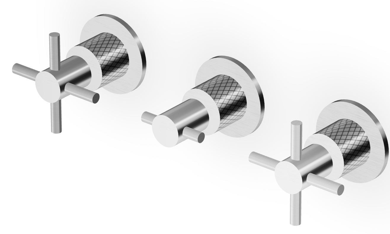 Zucchetti Helm grifo para lavabo empotrado acero ZHM695.XG3
