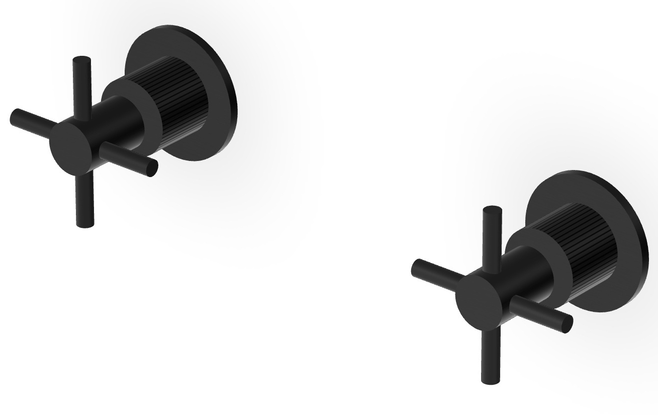 Zucchetti Helm grifo para ducha empotrado negro ZHM738.XP81G2