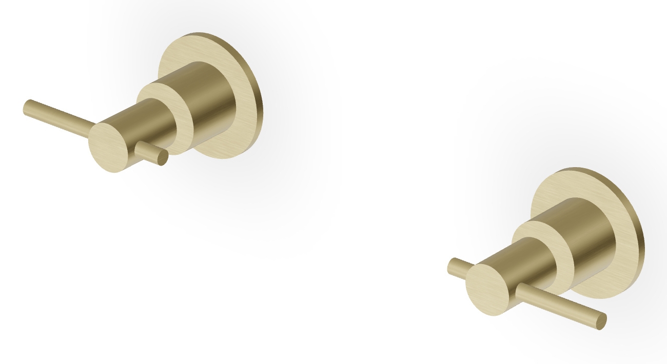 Zucchetti Helm grifo para ducha empotrado oro ZHL738.XP31