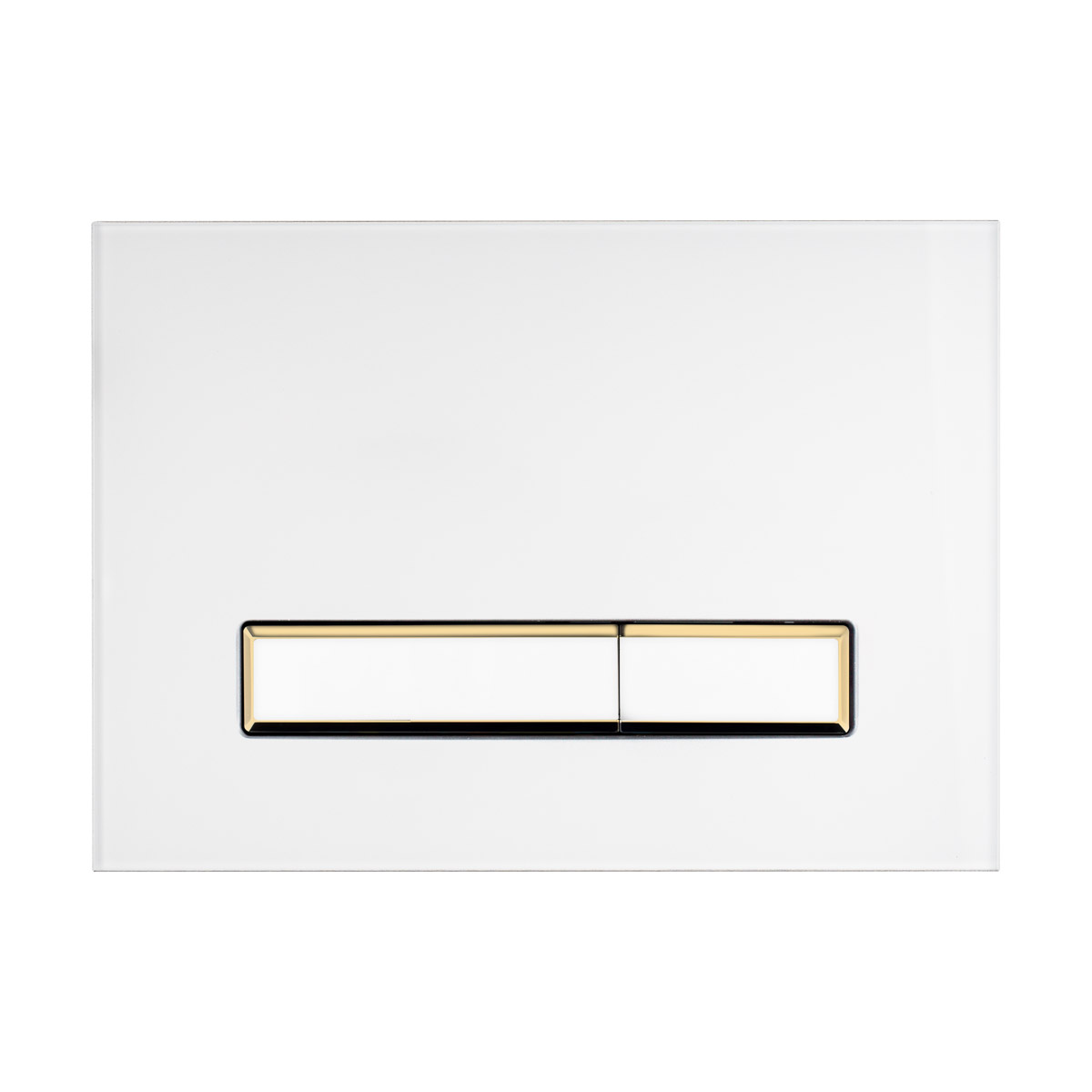 Oltens Torne botón de descarga para WC blanco/oro mate/blanco 57105000