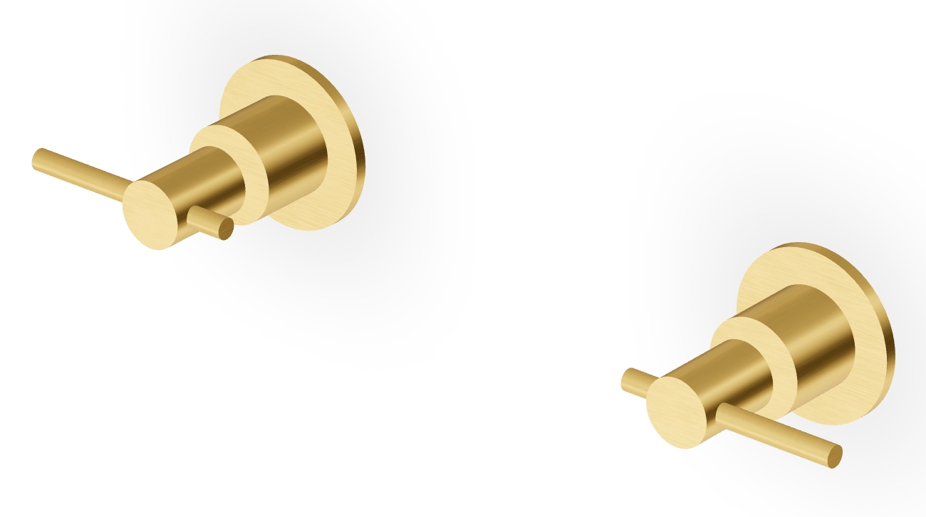 Zucchetti Helm grifo para ducha empotrado oro ZHL738.XP41