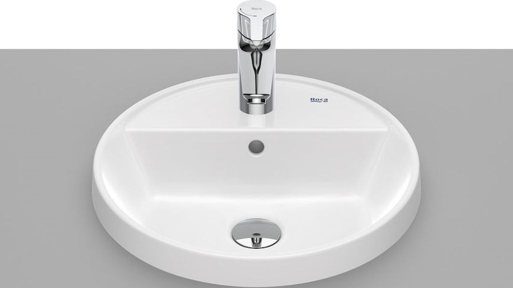 Roca Gap lavabo 40x40 cm circular empotrado blanco A3270Y4000