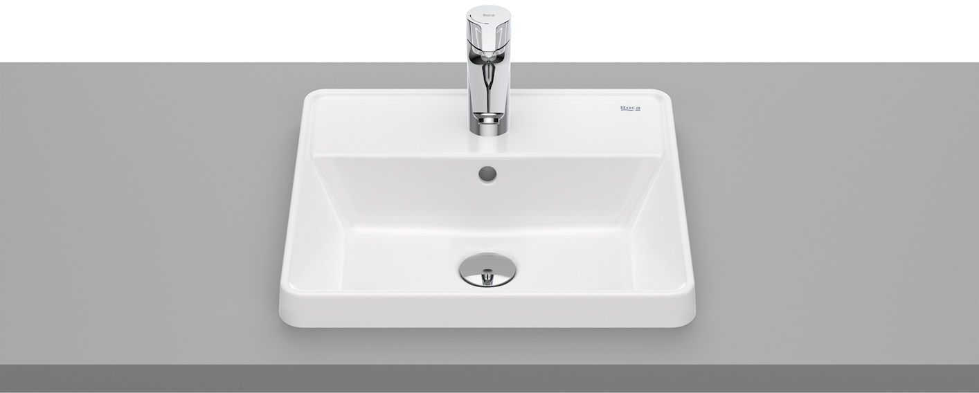 Roca Gap lavabo 42x39 cm rectangular empotrado blanco A3270Y9000