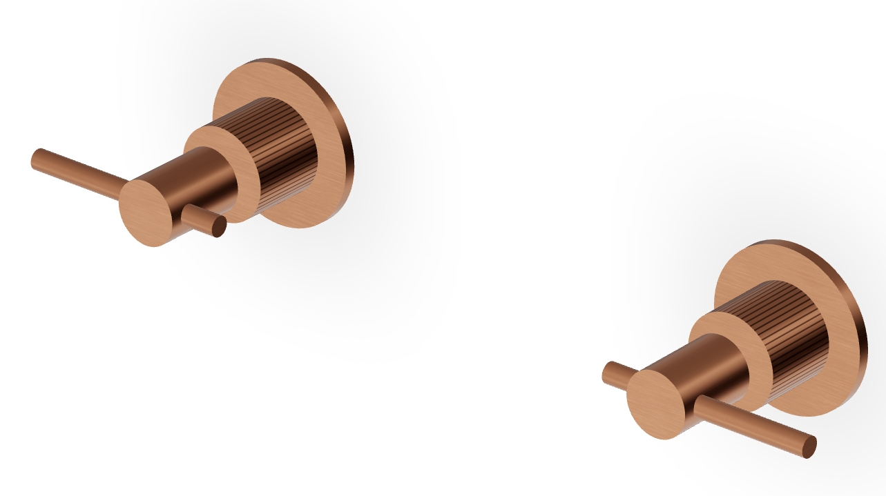 Zucchetti Helm grifo para ducha empotrado cobre ZHL738.XP91G2