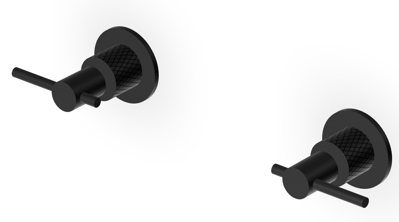 Zucchetti Helm grifo para ducha empotrado negro ZHL738.XP81G3