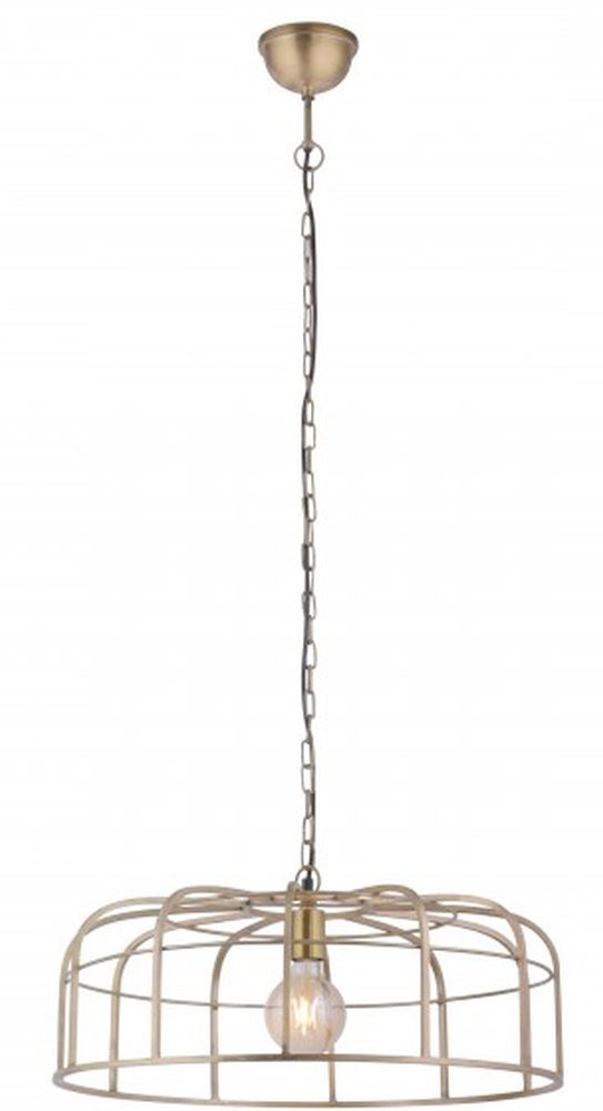 Just Light Amir lámpara colgante 1x25 W latón-madera 11493-60