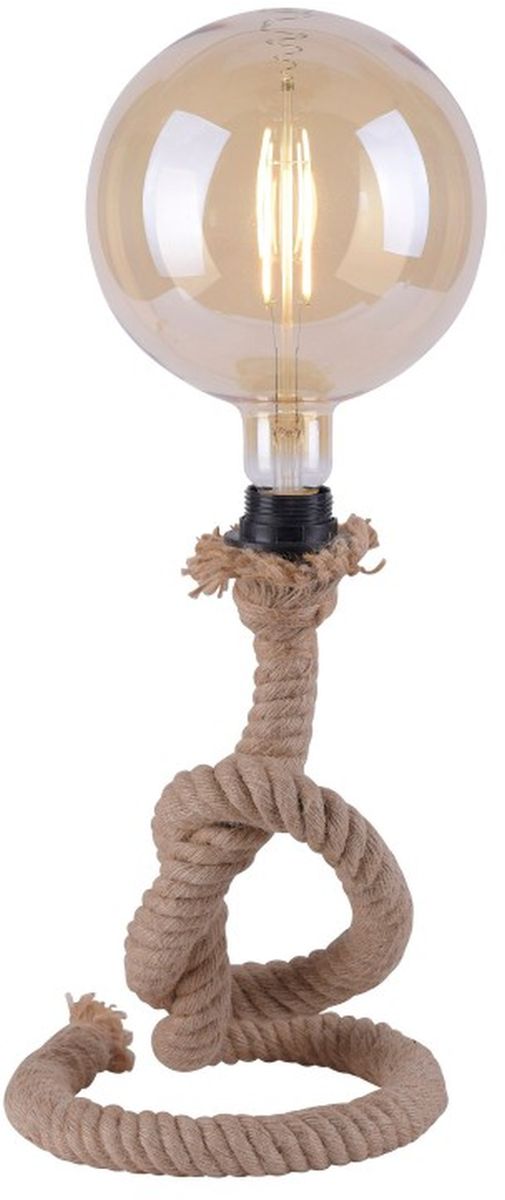 Just Light Rope lámpara de sobremesa 1x15 W negro-marrón 15480-18