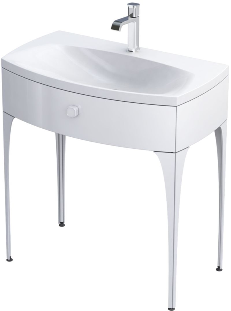 Oristo Louis armario 81.6x47.7x87 cm de pie, para lavabo blanco OR50-SD1S-82-1