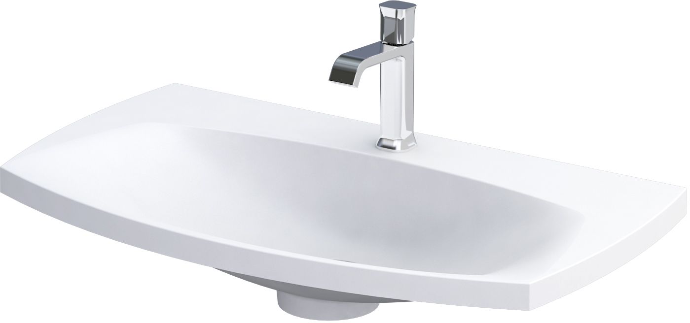 Oristo Louis lavabo 82x48 cm rectangular para mueble blanco UME-LU-82-93