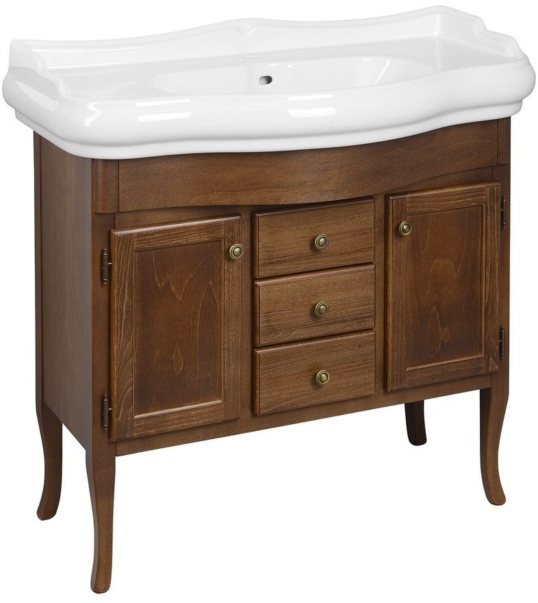 Sapho Retro armario 89x36.5x80 cm de pie, para lavabo haya 1620