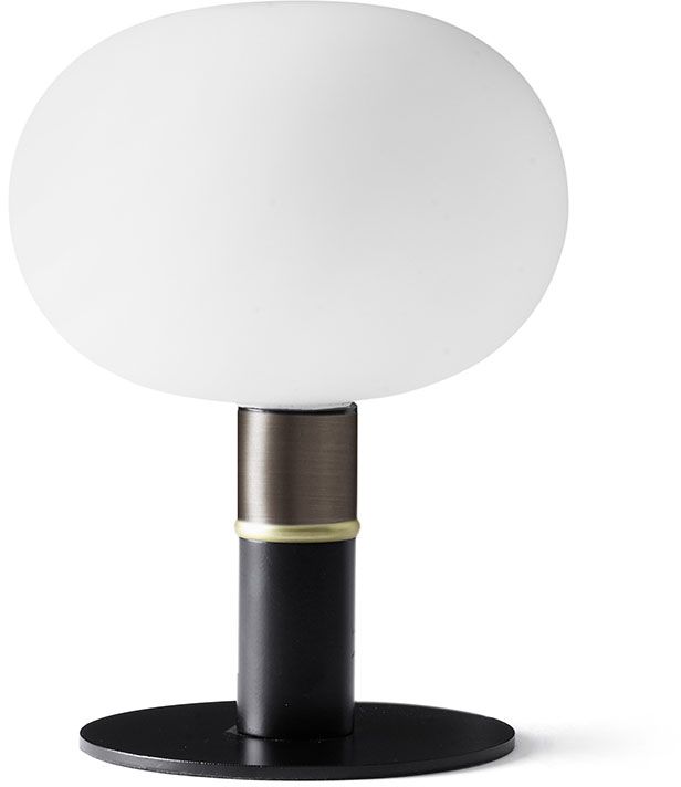 Miloox Mose lámpara de sobremesa 1x28 W blanco-negro-latón 1744.196