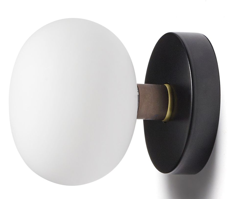 Miloox Mose lámpara de pared 1x28 W blanco-negro-latón 1744.197