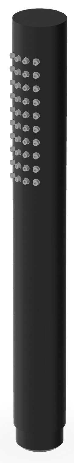 Zucchetti Helm alcachofa de ducha negro Z94249.XP81