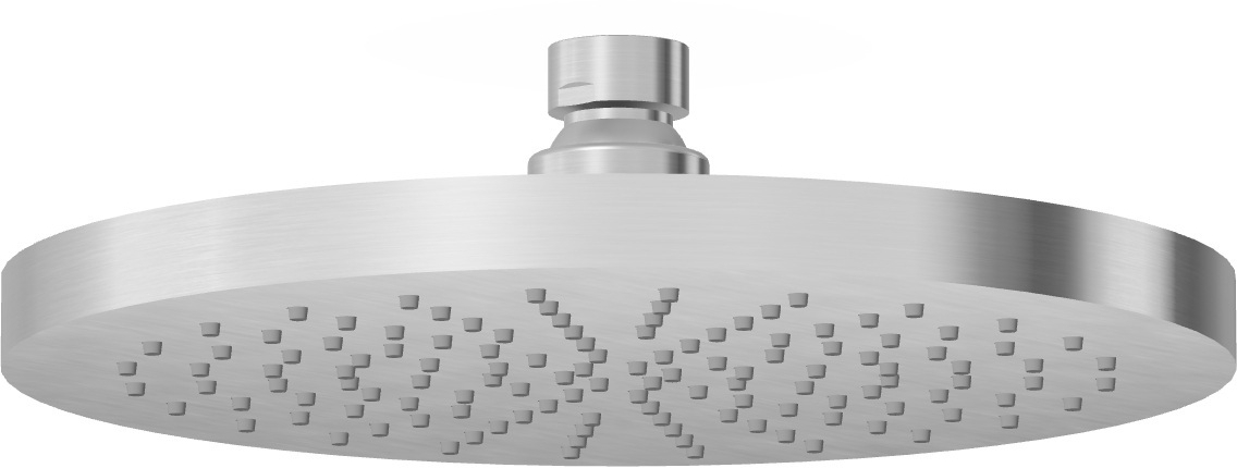 Zucchetti Helm ducha con efecto lluvia 20x20 cm circular acero Z94263.X