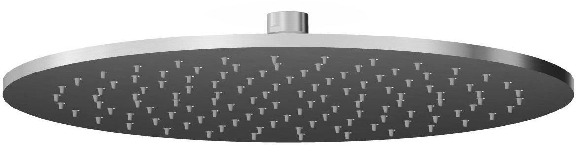 Zucchetti Helm ducha con efecto lluvia 32x32 cm circular acero Z94262.X