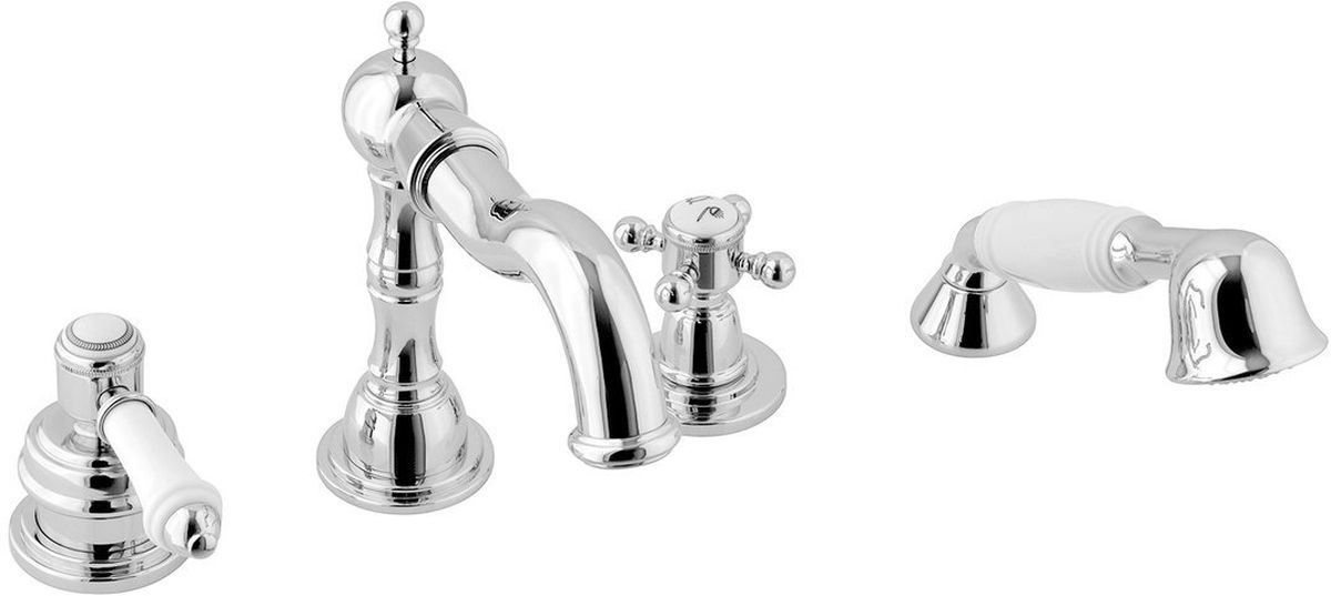 Sapho Vienna grifo de bañera y ducha en bañera cromo VO930