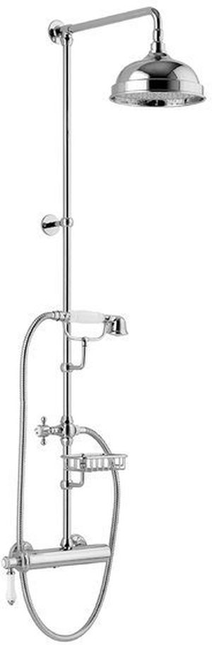 Sapho Vienna conjunto de ducha a pared con rociador con efecto lluvia cromo VO139