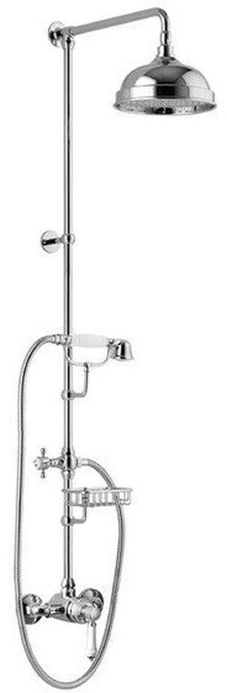 Sapho Vienna conjunto de ducha a pared con rociador con efecto lluvia cromo VO138