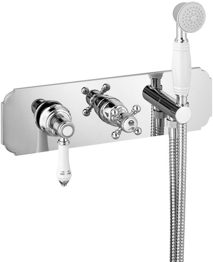 Sapho Vienna grifo de bañera y ducha empotrado cromo VO143