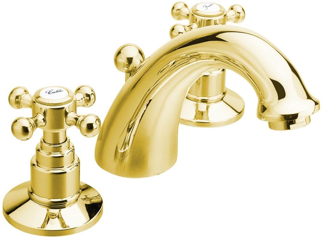 Sapho Antea grifo para lavabo de pie oro 3025