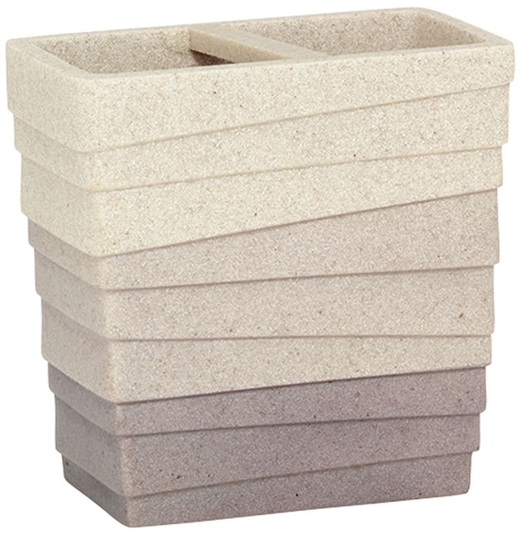Kela Valura vaso para cepillos de dientes marrón 22802