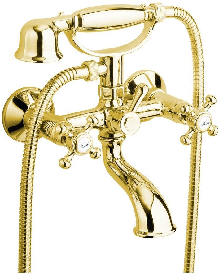 Sapho Antea grifo de bañera y ducha a pared oro 3015