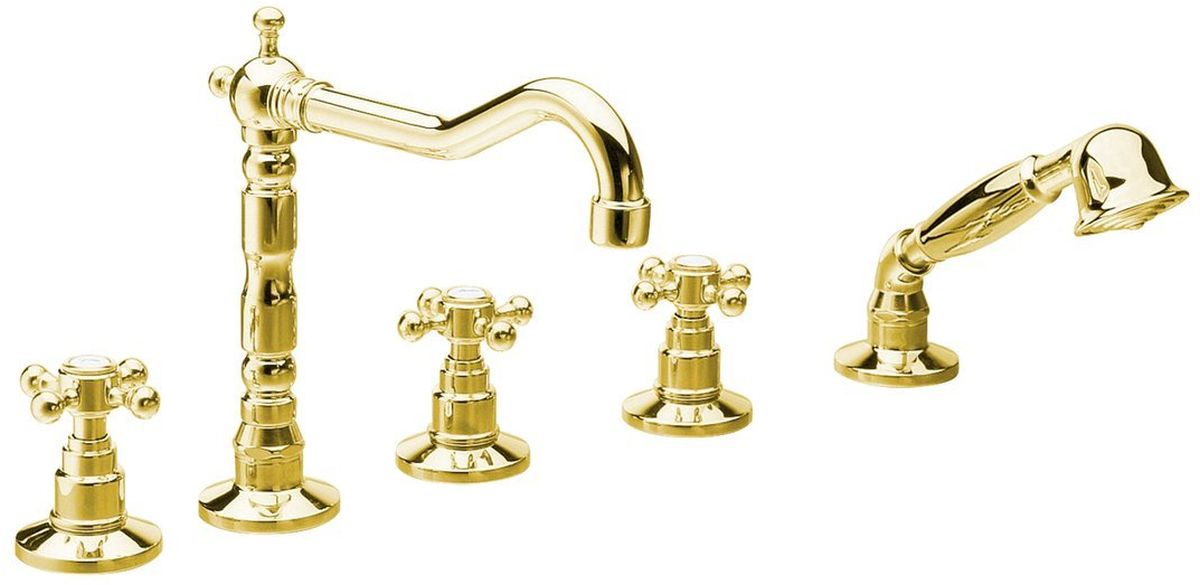Sapho Antea grifo de bañera y ducha en bañera oro 3885