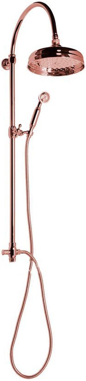 Sapho Antea conjunto de ducha a pared con rociador con efecto lluvia oro SET037