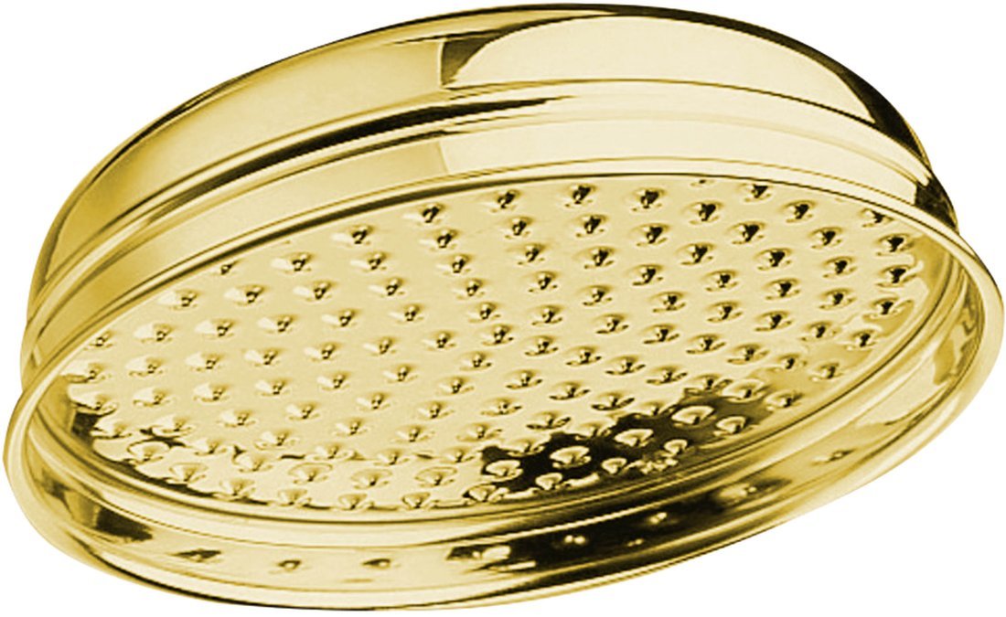 Sapho Antea ducha con efecto lluvia 20x20 cm circular oro SOF2005