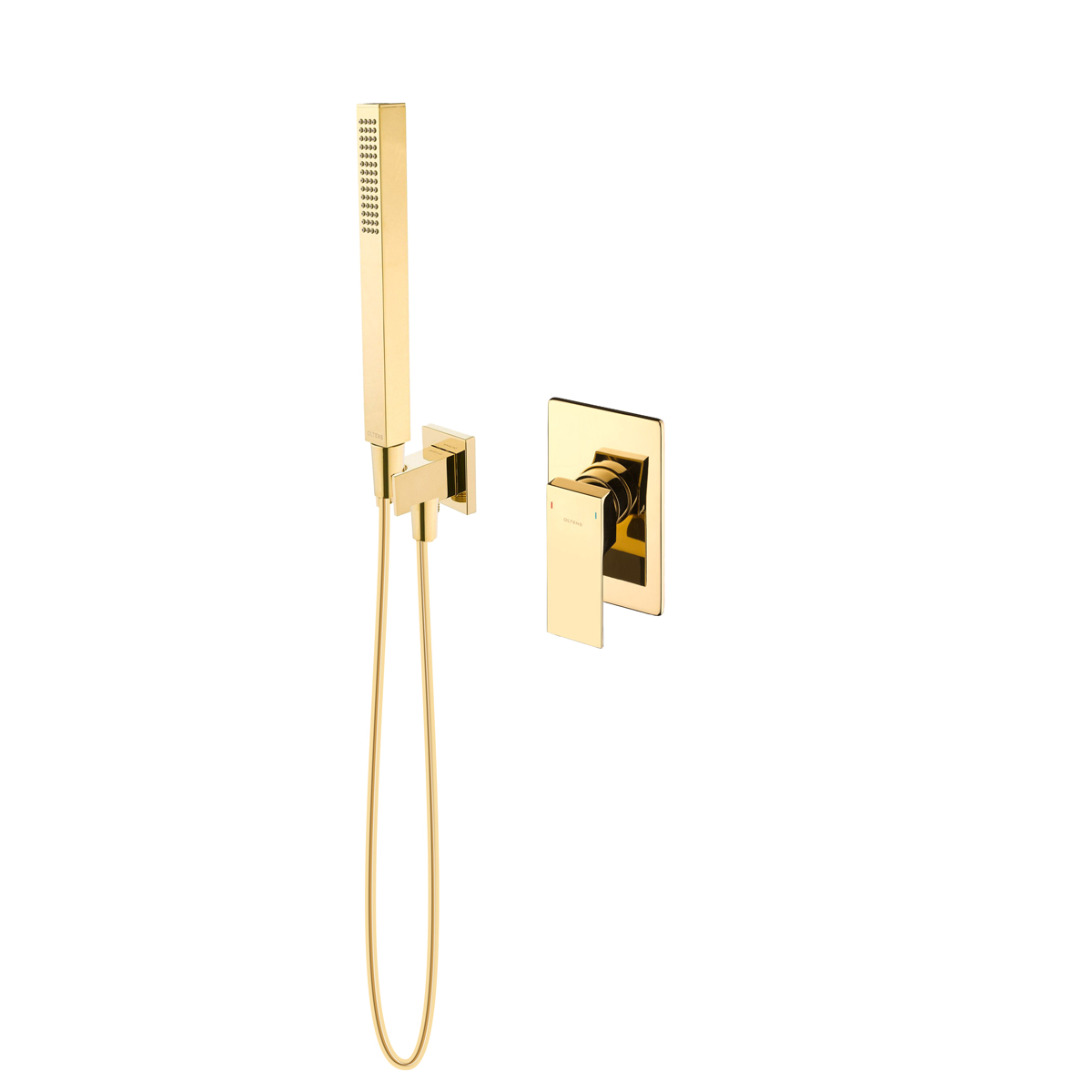 Conjunto grifo para ducha Oltens Gota 33101800, alcachofa de ducha Oltens Sog 37103800, 39303800, 37200800