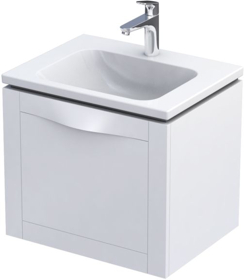 Oristo Skagen armario 59.6x45.5x50 cm suspendido, para lavabo blanco OR49-SD1S-60-2