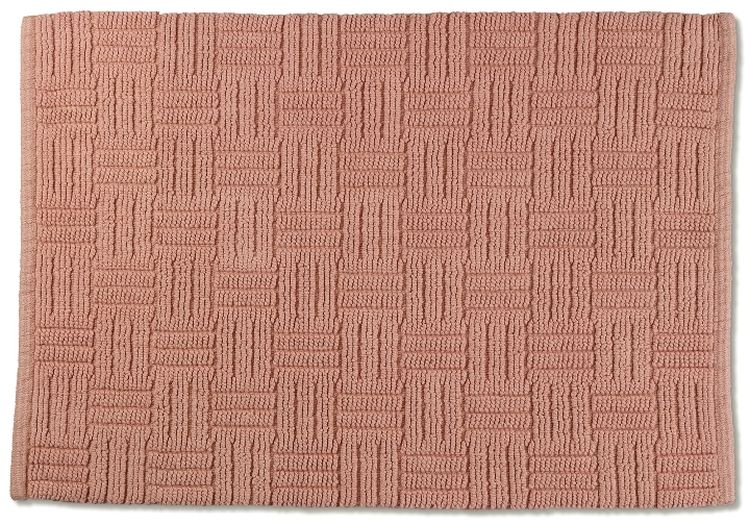 Kela Leana alfombrilla para baño 65x55 cm rectangular rosa 23510