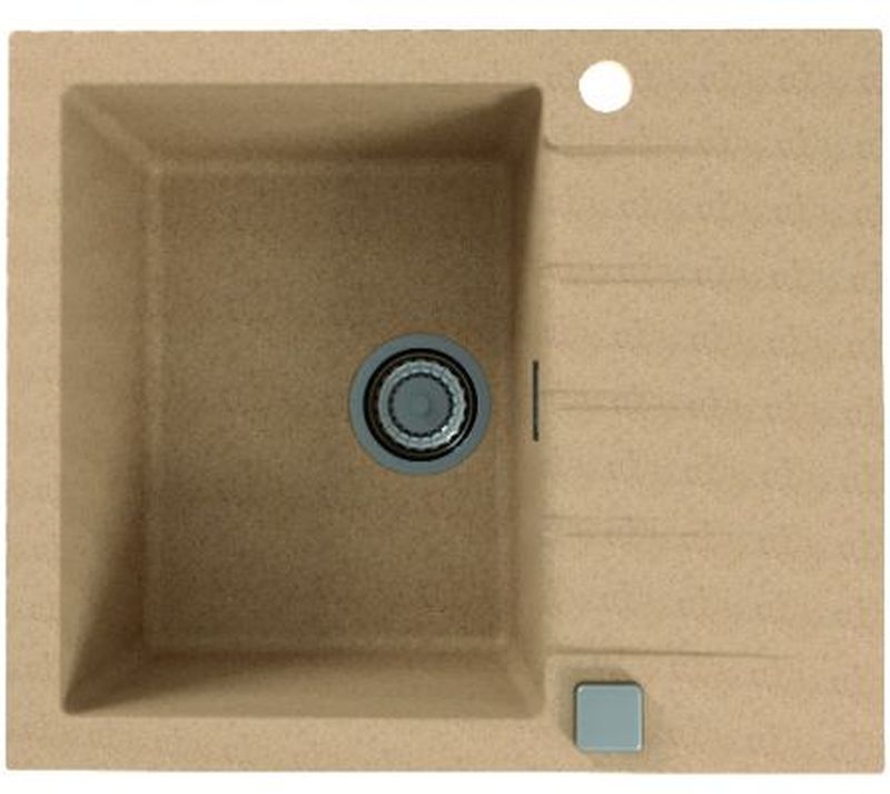 Alveus Cadit fregadero de granito 59x50 cm beige 1132019