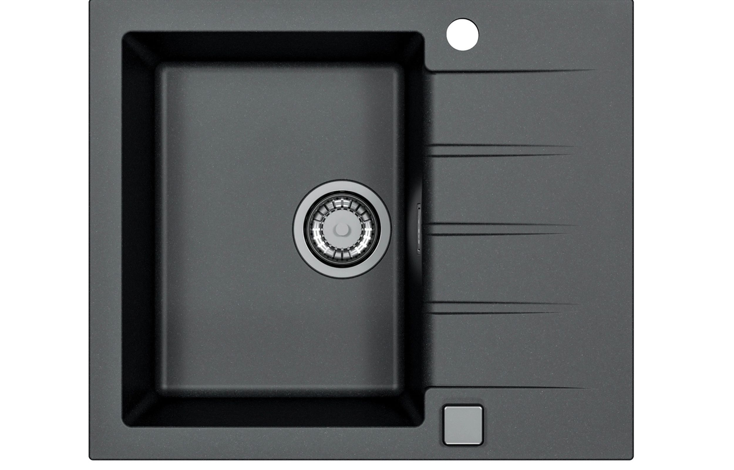 Alveus Cadit fregadero de granito 59x50 cm negro 1132021