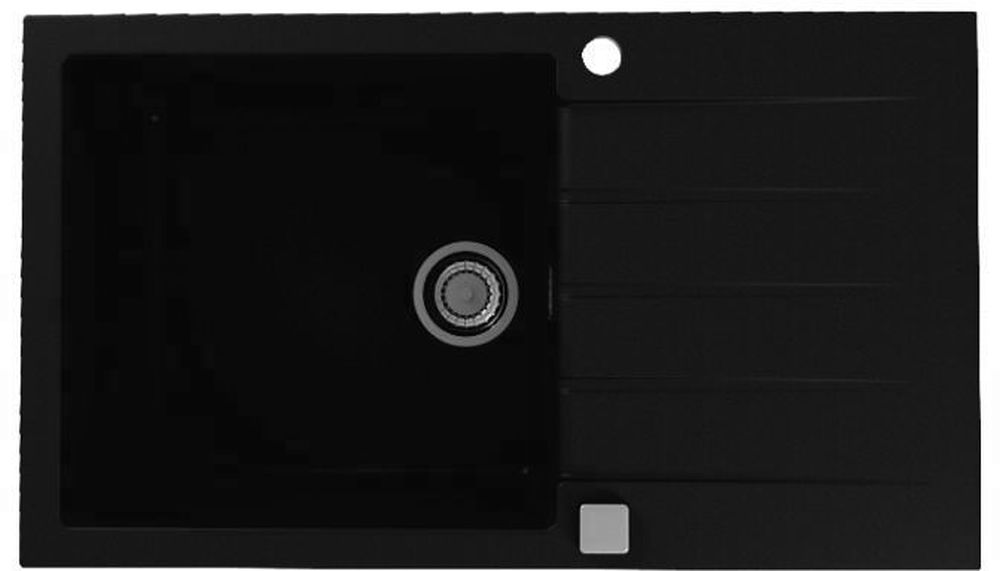 Alveus Cadit fregadero de granito 86x50 cm negro 1132031