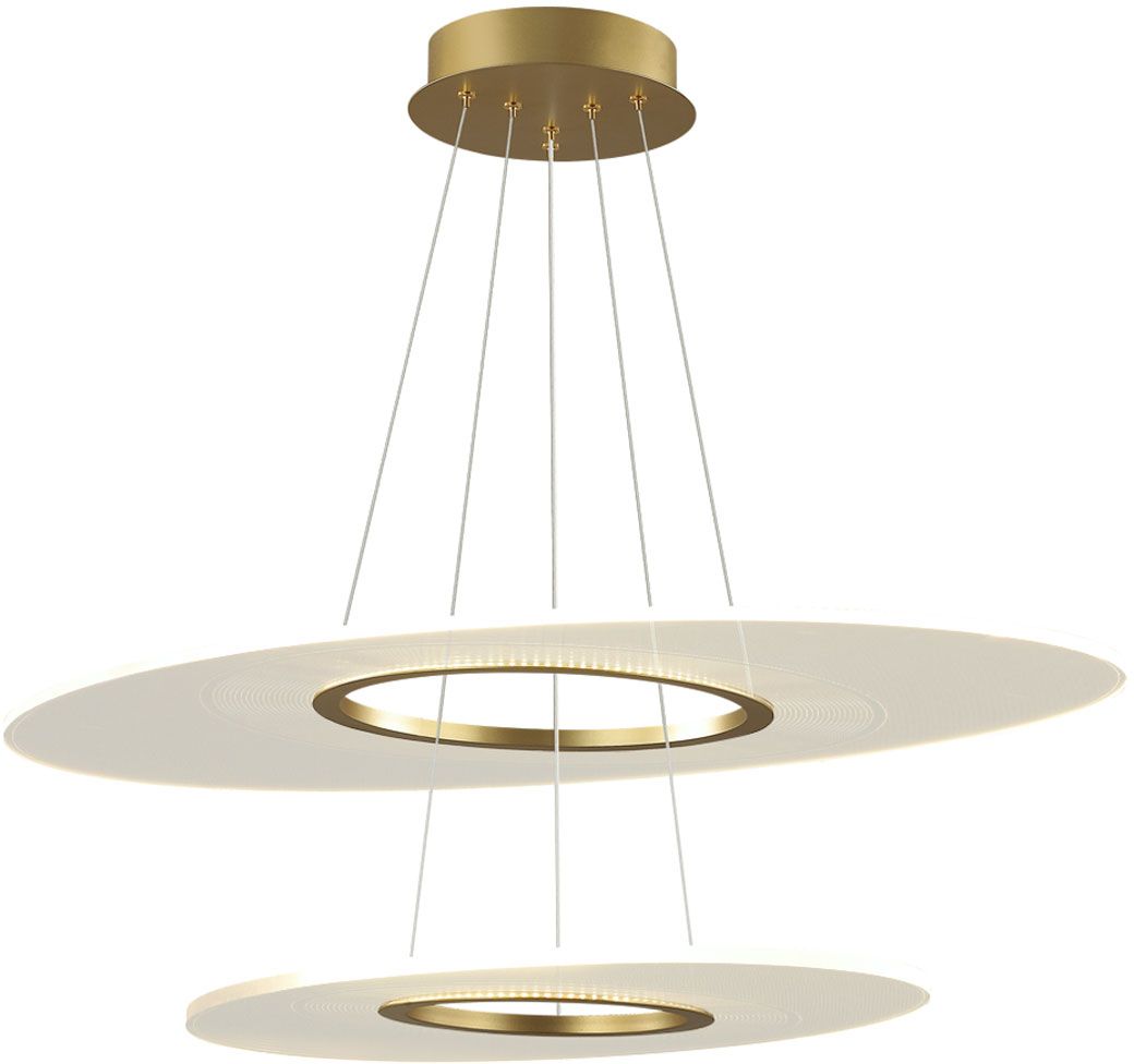 Altavola Design Eclipse lámpara colgante 2x48 W transparente-oro LA116/P2_97_3k_gold