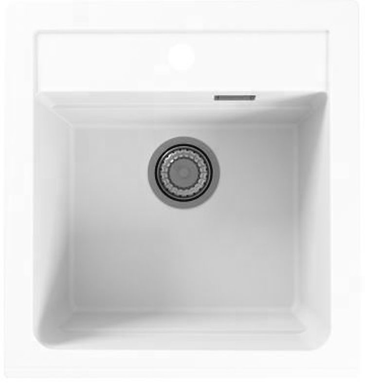 Alveus Atrox fregadero de granito 50x47 cm blanco 1131986