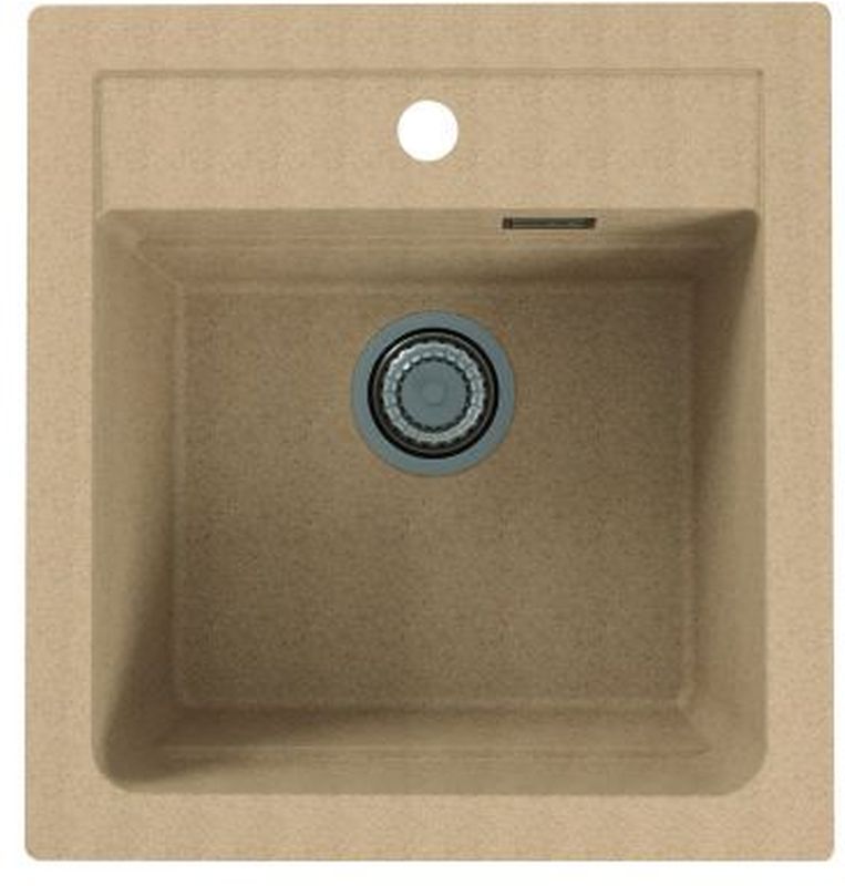 Alveus Atrox fregadero de granito 50x47 cm beige 1131988