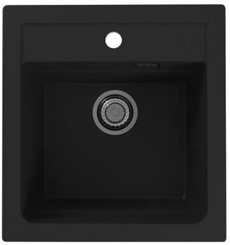 Alveus Atrox fregadero de granito 50x47 cm negro 1131990