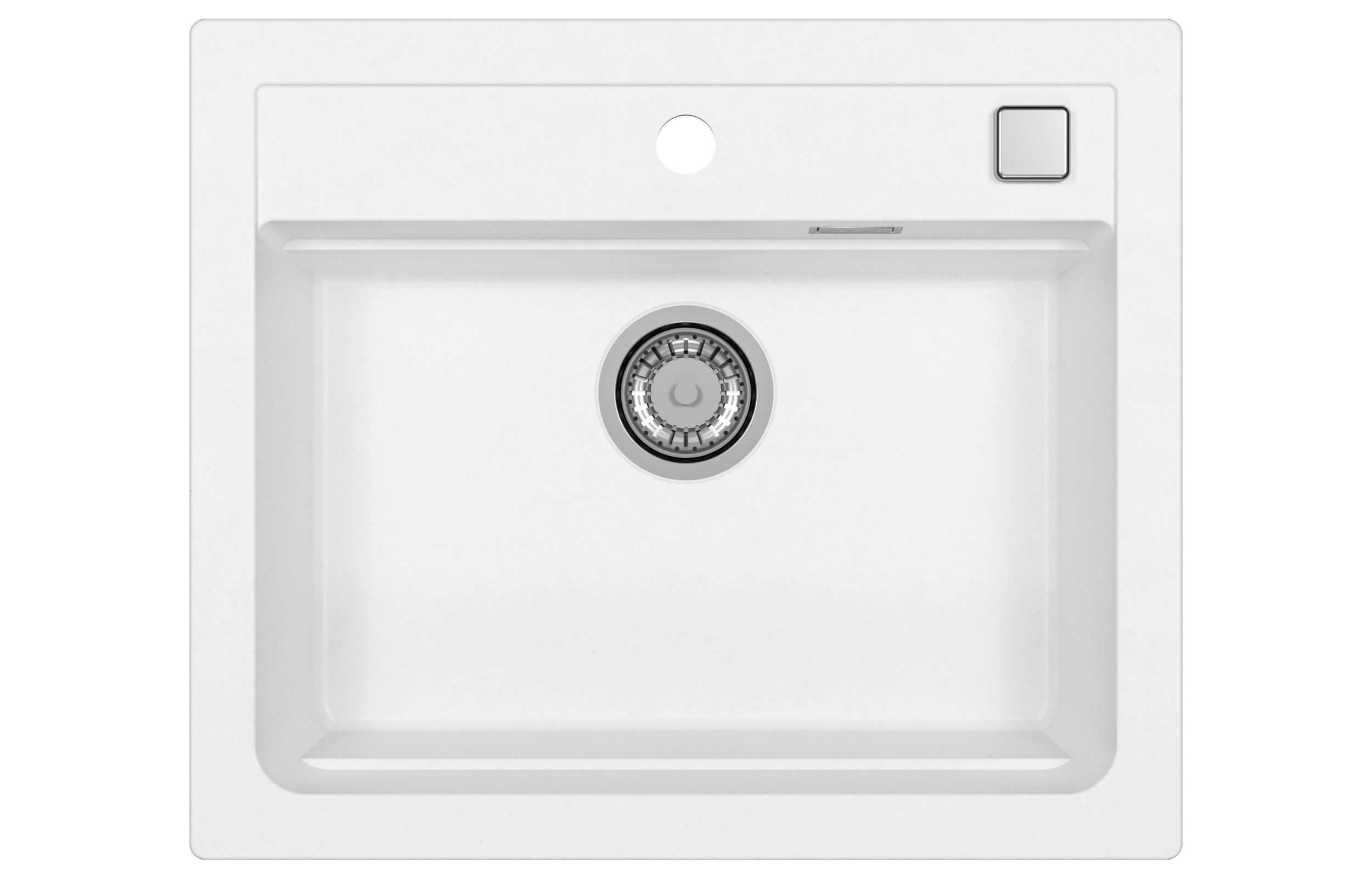 Alveus Atrox fregadero de granito 59x50 cm blanco 1131991