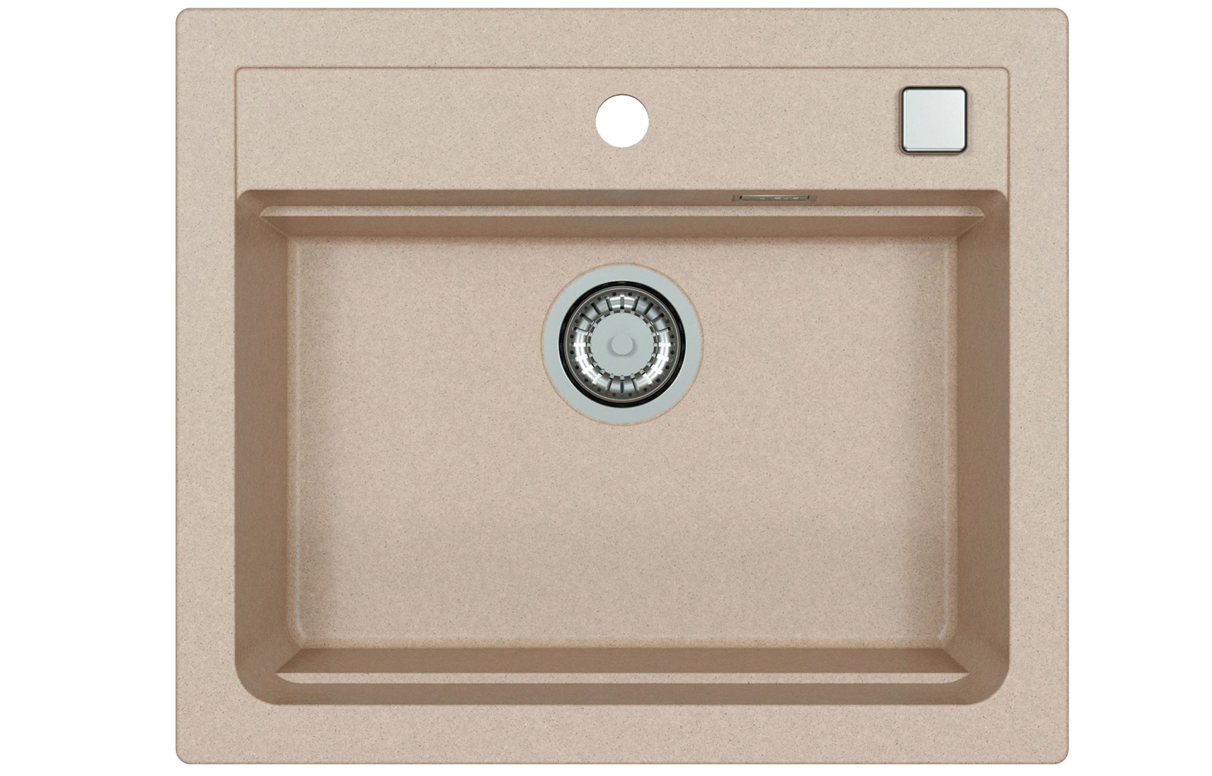 Alveus Atrox fregadero de granito 59x50 cm beige 1131993