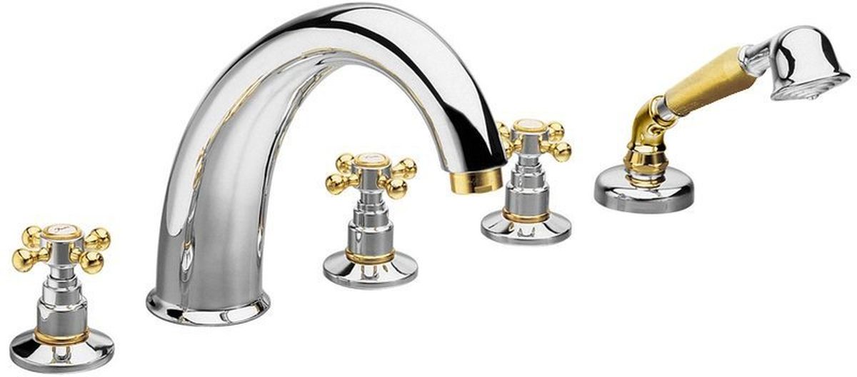 Sapho Antea grifo de bañera y ducha en bañera cromo-oro 3312