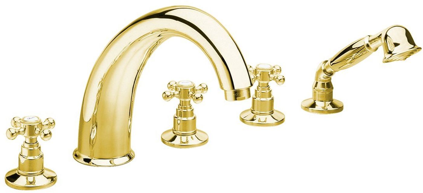Sapho Antea grifo de bañera y ducha en bañera oro 3315