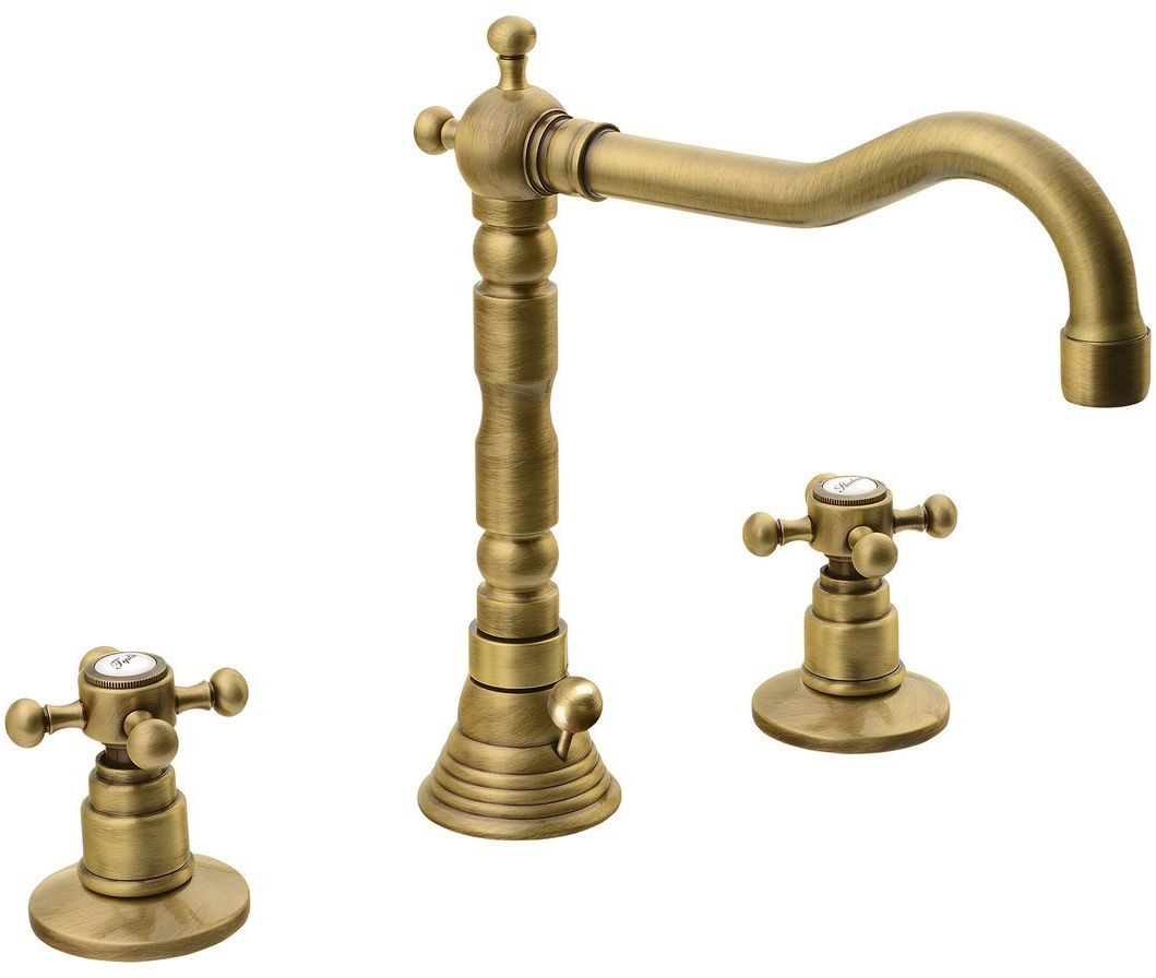 Sapho Antea grifo para lavabo de pie latón/bronce antiguo 3226